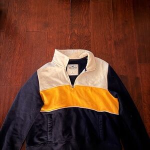 Hollister women’s Jacket - Navy, Yellow, Cream